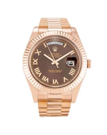 Rolex Day-Date II Chocolate 218235 Mens 41MM